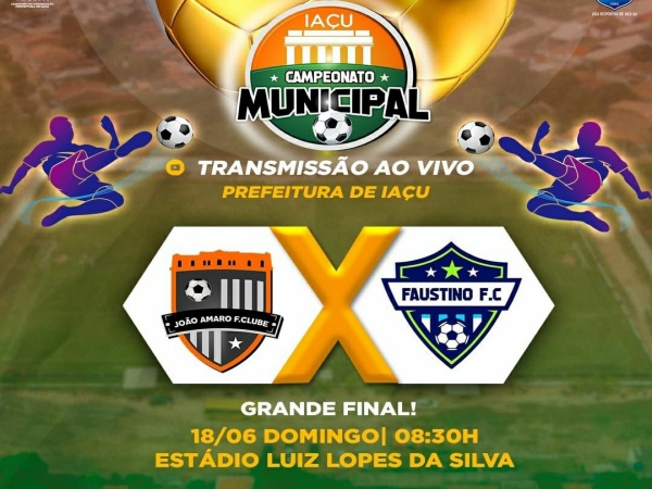 Jogos do Campeonato Municipal de Futebol são transmitidos ao vivo